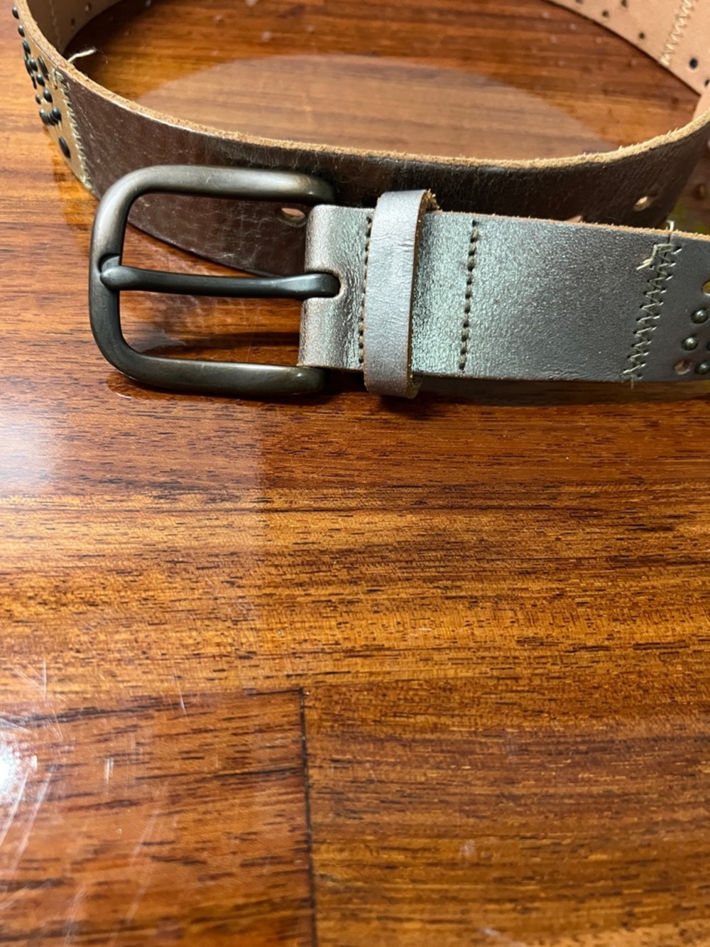 Fossil Tan Suede Leather Belt Strap